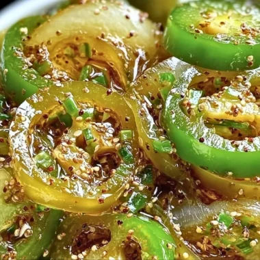 Homemade Bread and Butter Jalapeño Pickles in a jar with spices