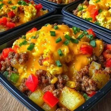 High protein freezer friendly breakfast bowls with nutritious ingredients.