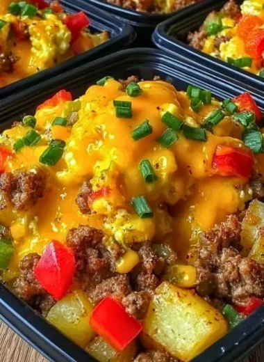 High protein freezer friendly breakfast bowls with nutritious ingredients.