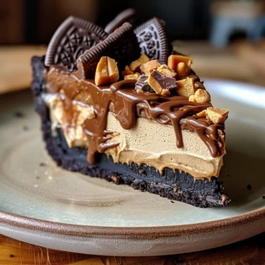 Delicious Chocolate Peanut Butter Pie with a creamy topping and rich chocolate flavor