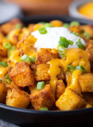 Taco Bell potato bites copycat recipe served in a bowl