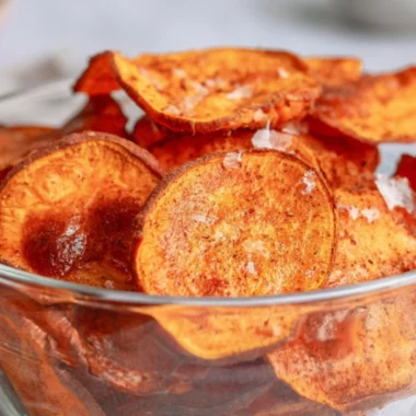 Air fryer sweet potato chips - Crispy and healthy homemade snack