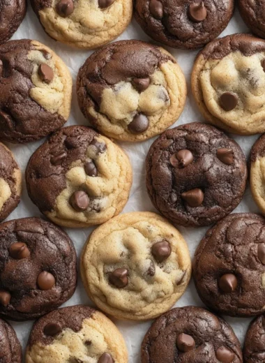 Delicious Brookie Cookies showcasing brownies and cookies together on a plate.