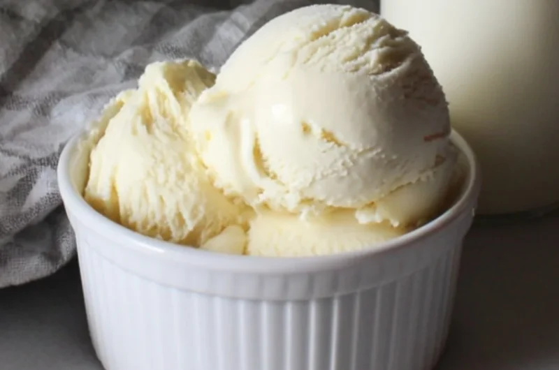 Delicious Cold Stone Sweet Cream Ice Cream served in a waffle bowl
