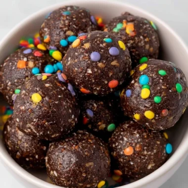 Healthy and gluten-free Cosmic Brownie Bites for a delightful dessert