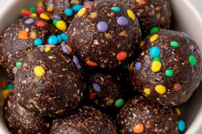 Healthy and gluten-free Cosmic Brownie Bites for a delightful dessert