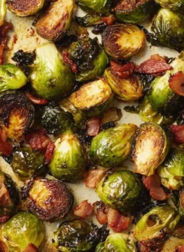 Delicious Brussels sprouts dish inspired by Ina Garten's cooking.