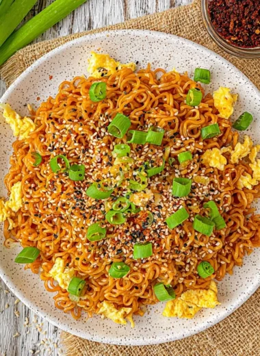 Delicious Tik Tok Ramen recipe with colorful ingredients and noodles in a bowl