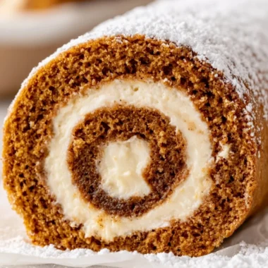Cozy pumpkin roll with creamy filling, a delightful fall dessert perfect for gatherings.